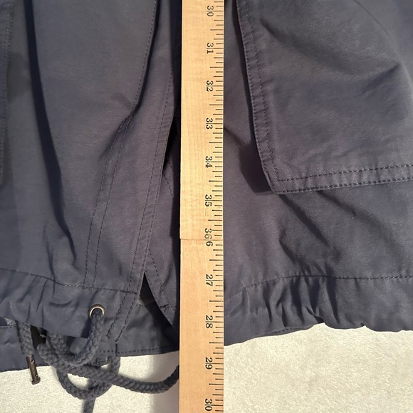 Asos Zipper Front Long Hooded Utility Jacket Lined Coat Womens plus 22 Gray - Picture 6 of 11